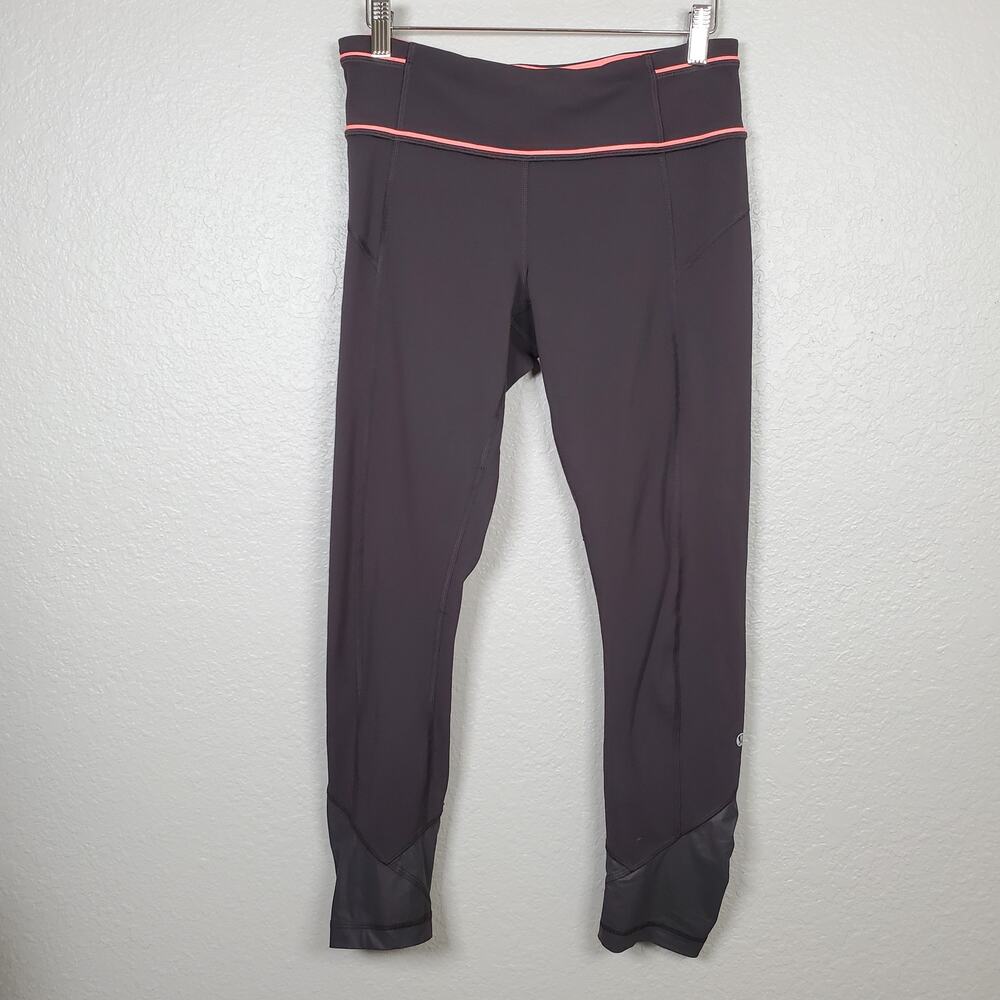 Lululemon Pace Queen‎ Tight Size 6 Womens Soot 25" Yoga Run Athletic Workout Gym